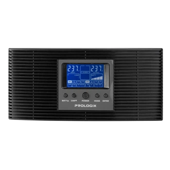 Інвертор Prologix PLP1200XL 1200ВА / 1000 Вт, 12В, чиста синусоїда (Pure Sine Wave), 2 розетки Schuko, Чорний