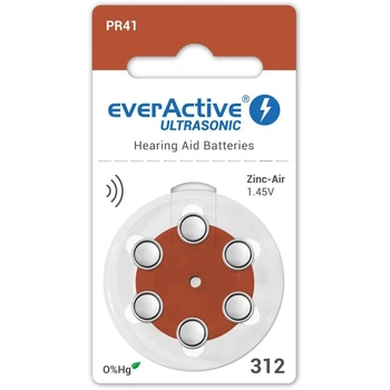 Батарейка everActive ULTRASONIC 312, 1.45V, блистер 6шт