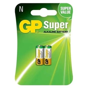 Батарейка щелочная GP Super N/LR1 (GP910A-2U2), 1.5V, блистер 2шт