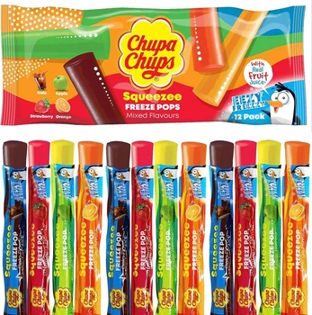 Сік для заморозки Chupa Chups Squeezee Freeze Pops 12x45 мл. Лід