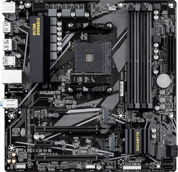 Материнская плата Gigabyte B550M DS3H R2 (sAM4, AMD B550, PCI-Ex16)