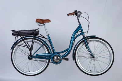 Электровелосипед ST 26" Dorozhnik eAQUAMARINE рама 17" 36B 12.5А/ч 350Вт синий (ELB-D-26-220)