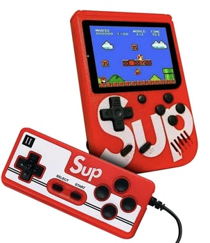 Портативная игровая ретро консоль с джойстиком SUP GAME BOX 400 игр приставка SEGA 8 bit на двоих с геймпадом
