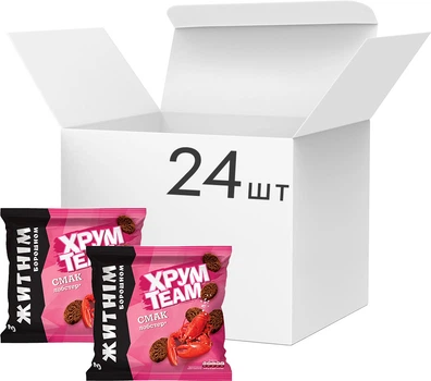 Упаковка сухариков ХрумTeam со вкусом лобстера 90 г x 24 шт (2.16 кг) (4823063129619)