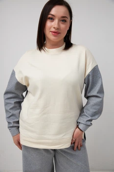 Світшот двокольоровий Wear me S Сірий (9_24_161_10160)