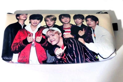 Пенал школьный BTS Bangtan Boys Бтс двухсторонний 22х11 см (pn_0003)