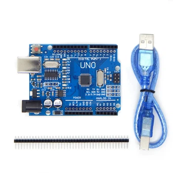 Комплект для програмування Arduino Uno Rev3: плата та USB-кабель