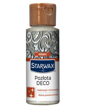 Декоративное покрытие позолота Starwax Deco, оттенок «Серебро», 59 мл (5900789000336)