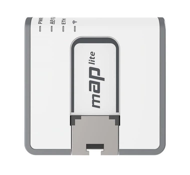 Точка доступу Mikrotik mAP lite (RBMAPL-2ND) (1x10/100 Ethernet ports, 1.5 dBi) Зовнішній адаптер живлення