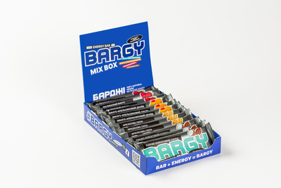 Упаковка батончиків BARGY ЕНЕРГЕТИЧНЕ АСОРТІ 12 шт. х 40 г