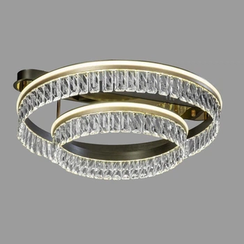 Люстра светодиодная-LED кольца хрустальная DIMMER Sneha (99687716055/600+400)