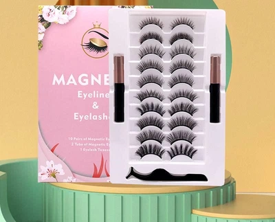 Набір вій Magnetic Eyeliner and Eyelashes на магнітній підводці 10 пар