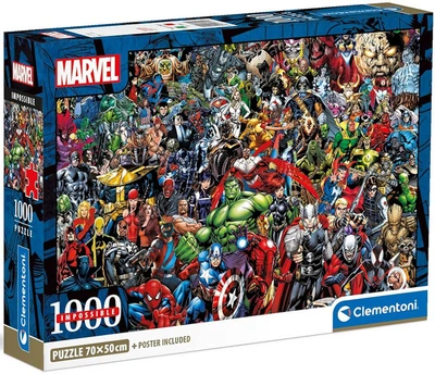 Пазли Clementoni Compact Impossible - Месники / Disney Marvel The Avengers / 1000 елементів (39709)