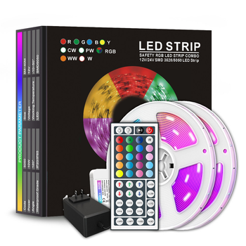 Светодиодная лента RGB 5050 180 LED 10 м с пультом