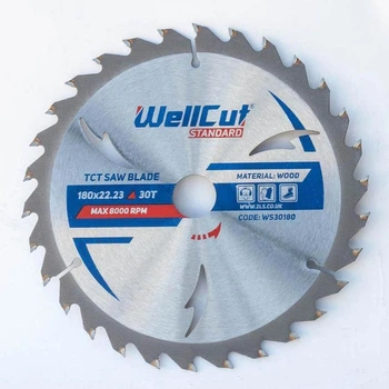 Пиляльний диск WellCut Standard WS30180 30Т 180x22.23 мм