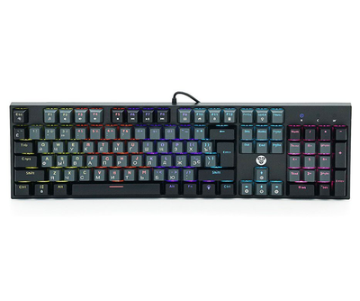 Клавиатура механическая игровая с подсветкой Fantech ATOM MK-886 Black-Grey, Blue switch, Eng/Укр/Рус