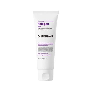 Шампунь для сухих и поврежденных волос Dr.FORHAIR Folligen Silk Shampoo, Миниатюра 70мл