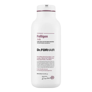 Шампунь для сухого та пошкодженого волосся Dr.FORHAIR Folligen Silk Shampoo, 300мл