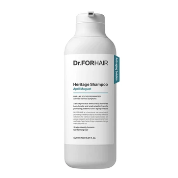 Антивозрастной шампунь для ослабленной кожи головы и тонких волос Dr.FORHAIR Heritage Shampoo April Muguet, 500 мл