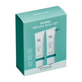 Набор солнцезащитных кремов с центелой Dr.Ceuracle Cica Regen Vegan Sun Set DUO, 2 в 1