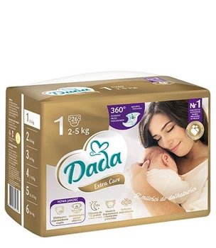 Дитячі підгузки Dada Extra Care №1 (2-5кг) 26шт