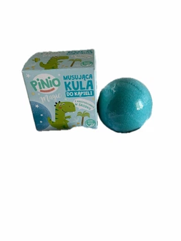 Бомбочка (сіль) у ванну Pinio Magic блакитна для купання дітей (і дорослих) з іграшкою 140 г