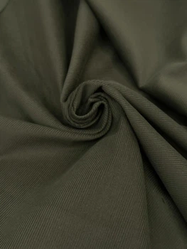 Костюмная ткань Микровельвет хаки 150см 1пог.м (786-16W-115)