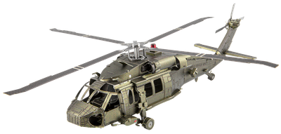 Металлический 3D конструктор Metal Earth "Вертолёт Sikorsky UH-60 Black Hawk" (MMS461)