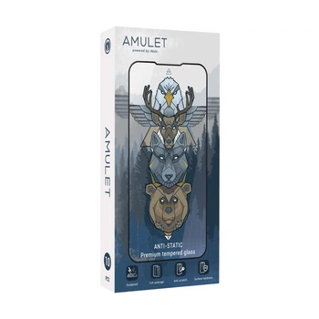 Защитное стекло AMULET 2.5D HD Antistatic for iPhone XS Max, 11 Pro Max (комплект 10шт) Черный