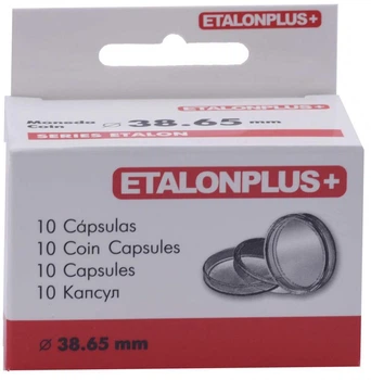 Капсулы для монет 38,65 мм. (10 штук) Etalonplus