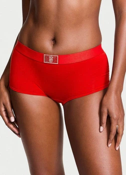 Женские трусики Victoria's Secret (199243997664) шортики Logo Shine Patch XXL красные