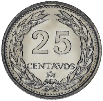 Монета Сальвадор 25 сентаво 1986 AU-UNC