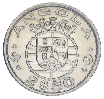 Монета Ангола 2,5 ескудо 1974 UNC