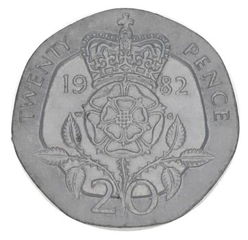 Монета Великобритания 20 пенсов 1982 F-VF