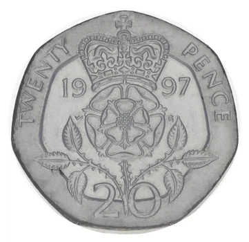 Монета Великобританія 20 пенсів 1997 F-VF