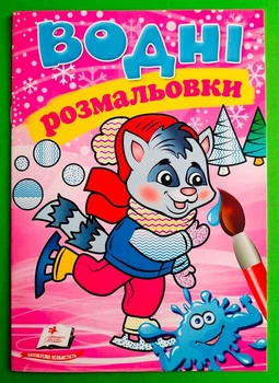 Водні розмальовки (зима єнот)