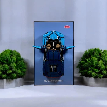 Арт Тримач Рамка 80x50 см. на Стіну для Фірмового Конструктора Technic Bugatti Chiron (42083) Технік Бугатті Широн - Type-A1