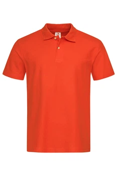 Футболка чоловіча поло polo темно помаранчева Stedman - BLOСТ3000 L