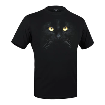 Футболка з малюнком P1G Кіт Combat Black 3XL (UA281-29891-BK-CAT)