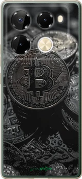 Чехол на Infinix Note 40 Pro+ 5G Black Bitcoin "6090u-3801-70447"