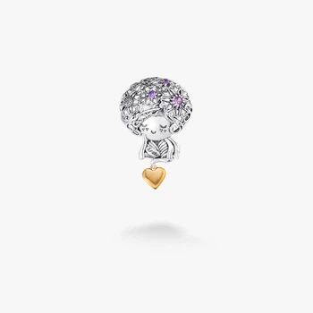 Серебряная Брошь Пани-Краса Amethyst