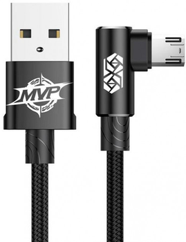 Кабель Baseus MVP Elbow microUSB CAMMVP-A01 (L Shape) Black 1м