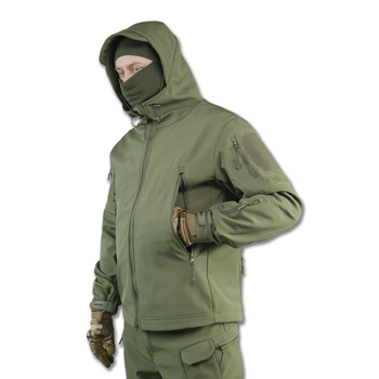 Військовий демісезонний костюм олива SoftShell L