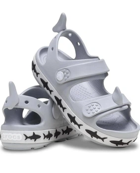 Детские босоножки Crocs Crocband Cruiser С10 27-28 серый/чёрный
