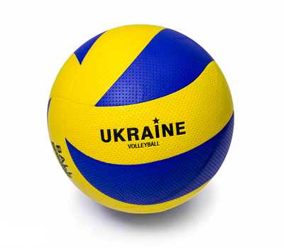 Волейбольний м'яч MINKSA Ukraine (Розмір 5) PU клейка без швів Жовто-Синій 0022-1