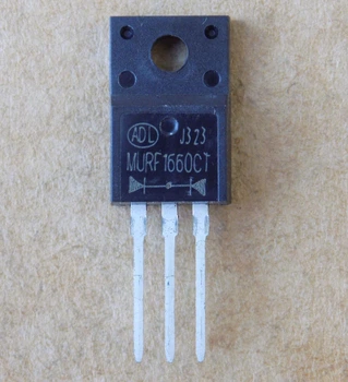 Диод MURF1660CT оригинал (замена для MUR1660FCT ), TO220F-3pin общий катод