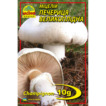Міцелій грибів Печериці великоплідний 10 г (Насіння країни)