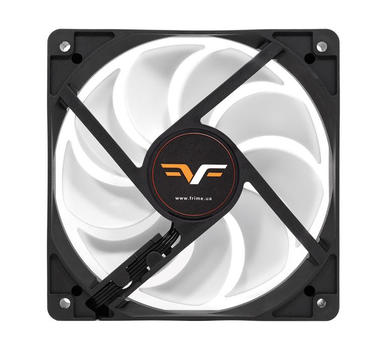 Вентилятор 120 мм, Frime 120x120x25мм 4Pin+Molex 2000rpm FD Bearing Black/White (FWF120HB20PWM)