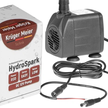 Помпа подъемная Kruger Meier HydroSpark 1250 - мини насос 12V, 1000 л/ч