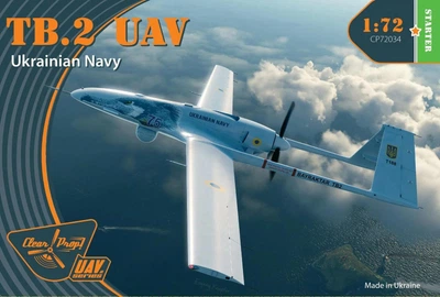Збірна модель 1/72 БПЛА Bayraktar TB2 Clear Prop 72034